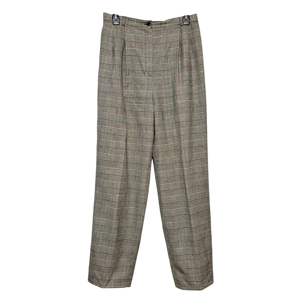 Vintage W.W. Spencer Old Money Tailored Wool Trousers Women Size 10 Retro Preppy
